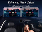 P1 Duo 4K Dash Cam Front and Rear, 64GB SD Card, 4K+1080P Dual Dash Camera for Cars, Wi-Fi & App Control, 1.5’ IPS Display Car Camera, Voice Control, Night Vision, 24H Parking Mode, G-Sensor