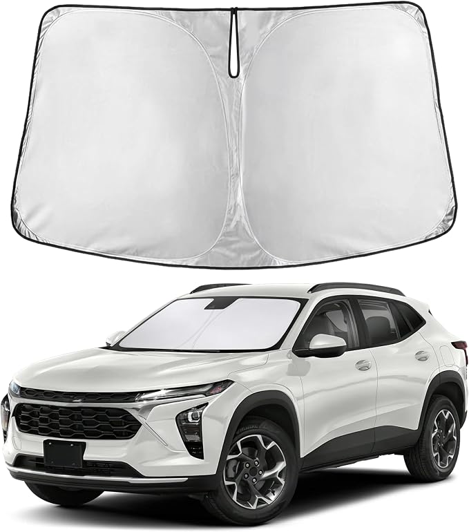 Windshield Sunshade Compatible for Chevrolet Trax 2013-2021 2022 2023, LS/LT/LTZA Sun Visor for Front Windshield & Window Sun Shade Cover, UV Heat Blocker & Protector, Car Accessories