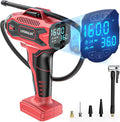 Tire Inflator Air Compressor Compatible with Milwaukee 18V Battery, 160PSI Cordless Portable Electric Air Pump with Digital Pressure Gauge for Car Motorcycles Bike Ball Auto (Tool Only)