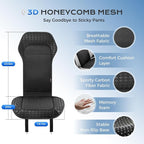 Coverado Upgraded Cooling Car Seat Cover，12V-24V Ventilated pad Built with 8 Turbo Fans, 3-Speed Dual Blowing & Suction for Effective Cooling Universal Black Cushion, Great for Summer Driving