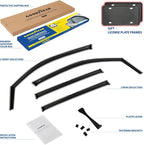 Goodyear Shatterproof in-Channel Window Deflectors for Subaru Forester 2025-2026, Rain Guards, Window Visors for Cars, Vent Deflector, Car Accessories, 4 pcs - GY008113