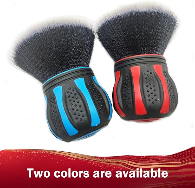 Car Interior Brush, Soft Bristles with Storage Rack, Car Beauty Tools, Car Detailing Brush Kit, Suitable for Most Cars (Red)