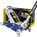 Floor Jack 2.5 Ton Hydraulic Low Profile Aluminum and Steel Racing Car Jack with Fast Lifting Dual Pump, 5500 lbs Capacity
