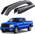 Goodyear Shatterproof in-Channel Window Deflectors for Trucks Ford F150 2004-2014 SuperCab, Rain Guards, Window Visors, Vent Deflector, Truck Accessories, 4pcs - GY003420LP