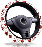 African Style Steering Wheel Cover 15" Universal Neoprene Steering Cover | Western Black Car Accessories Decor Non-Slip Fit Auto SUV Truck, African Gifts for Women Men Birthdays Festivals
