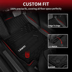 Floor Mats for Chevrolet Chevy Equinox/GMC Terrain Car Mats 2018-2024 (Not Fit Equinox Ev), All Weather TPE Custom Fit Automotive Floor Mats for Cars, 1st and 2nd Row Car Floor Mats Full Set