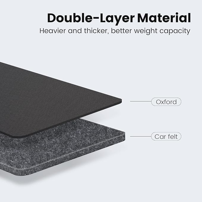 Car Seat Protector Large Kick Mat 2 Pack Durable Water Resistant Auto Seat Back Covers with 2 Mesh Pockets Protection Against Dust Mud Scratches (Black, 2-Pack)