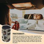 Upright Car Chapstick Holder, Bling Insulating Lip Balm Holder,Rhinestone Car Accessories for Women Interior,Suitable for Most Vehicles. (Leopard print)