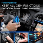 AI Box Lite Flex – Wireless CarPlay & Android Auto Adapter with Selectable Streaming Apps (Netflix, Hulu, Disney+, Prime Video & More) – Plug & Play, Touchscreen Required