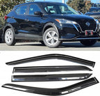 4PCS Window Visors Rain Guards Deflectors for Nissan Kicks 2018-2024 | Rain Guard Vent Visor | Smoke Tinted | No-Drill Installation | Reduce Wind Noise & Rain Protection | Weatherproof Car Accessories