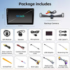 Car Stereo Radio Upgrade for Chevy Silverado 2007-2013 Tahoe GMC Sierra Yukon Replacement Android 15 Head Unit with 10 Inch Touch Screen CarPlay Android Auto Backup Camera(2+64G)
