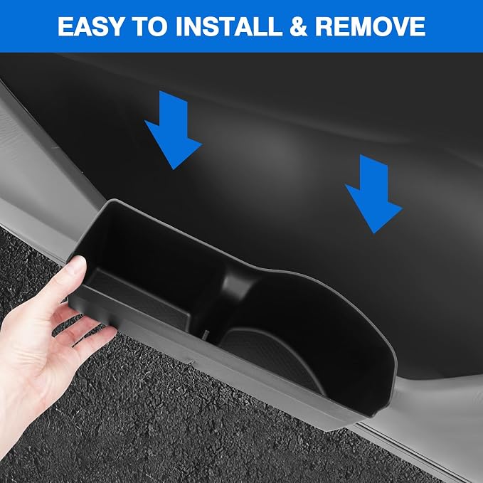 Car Door Side Storage Box and Trash Can for 2023-2026 Honda CRV Accessories Front Rear Door Insert Tray Organizer Door Slot Storage Protector Garbage Bin with Trash Bags 6PCS