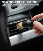 Car Detailing Brush Set - (3 Pack) Car Detailing Kit Interior, Car Interior Detailing Kit Car Detailing Brushes - Car Cleaning Brush, Car Detailing Brushes, Car Detailing Tools | Soft Boars Hair