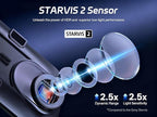 S12 Pro Mirror Dash Cam with STARVIS 2 Sensor, Rear View Mirror Camera 5.8GHz WiFi, 4K Front and 1080P Rear Backup Camera for Car, ADAS, Voice Control, Color Night Vision, 64G Meomory Card