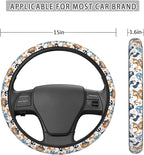 Bear Pirates Anchors Steering Wheel Covers Anti-Slip Elasticity Car Accessories Steering Wheel Protector Universal 15 Inch for Cars SUV Vehicle Truck
