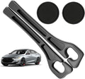 Car Seat Gap Filler Organizer Compatible with Chevy Trax Malibu Equinox Accessories Seat Gap Plug Blocker with Storage Slot Non-Slip Car Cup Holder Coaster Black