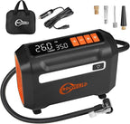 R8 Tire Inflator Portable Air Compressor, DC 12V Air Compressor for Car with Large Dual Digital Screen, 3X Faster Inflation Air Pump for Car Tires, Bike, Ball, Motor - Car Accessories
