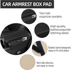 14 PCS Leather Car Seat Covers Full Set, 14.5”-15'' Sporty Steering Wheel Cover Universal, Center Console Cover, Seat Belt Cushion, Cup Holder Coaster, Car Interior Set Grey