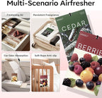 20 Packs Cedar Cinnamon Vanilla Berries Potpourri Bag Scent Sachet for Closet Drawer Room Car Home Air Freshener Shoe Odor Elimination