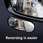 360 ° HD Blind Spot Car Mirror 2Pcs Blind Spot Car Rearview Stick on Mirror | Rectangular Adjustable Blindspot Convex Wide Angle Side Rearview Mirror for Car,Truck,SUV