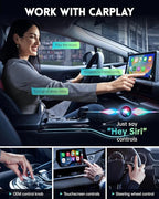 Amzfeel Wireless CarPlay Adapter for Apple iPhone iOS 10+ & Cars from 2015+, Mini Edition, Convert Factory Wired to Wireless CarPlay Dongle Plug & Play GPS Digital Media Receiver (Brushed Cobalt Blue)
