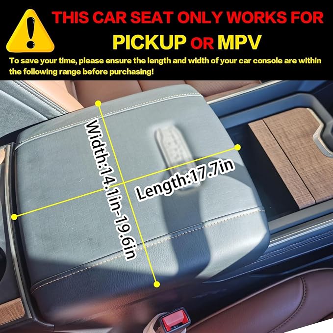 Center Console Dog Car Seat for Medium Dogs - Portable Dogs Armrest Booster Seat, Anti-Collapse Pet Car Seat with Soft Cushion Safety Belt, Support Pet Up to 21lbs (Purple)
