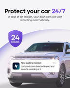 Nexar Beam GPS Dash Cam - Dash Camera for Cars with 32GB SD Card Included Unlimited Cloud Storage 24H Parking Mode Dash Cam for Cars. Wireless Car Camera with Nexar Classic App
