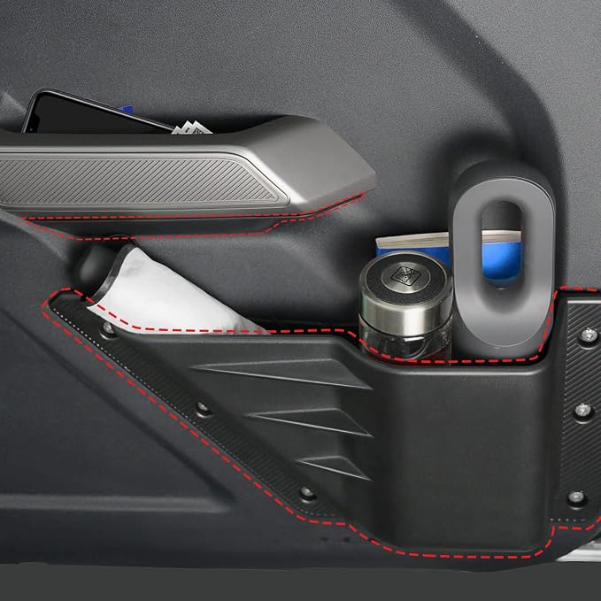 Front Door Pocket and Inner Door Handle Storage Organizer for Ford Bronco Accessories 2/4-Door 2026 2021-2025