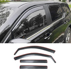 Visor Rain Guards Compatible with 2023-2025 2026 Honda Pilot Front and Rear in-Channel Window Visors Wind Deflectors Weather Shield for 2024 Pilot 4PCS Accessories