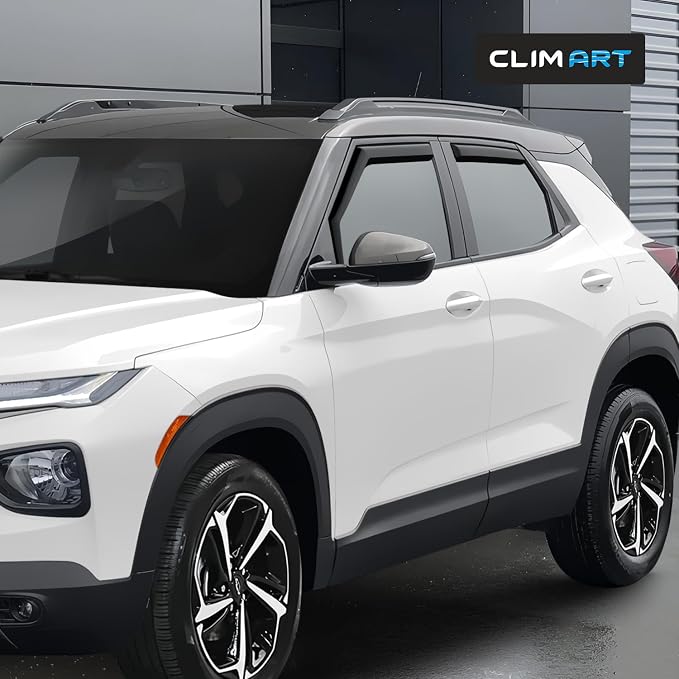 in-Channel Incredibly Durable Rain Guards for Chevrolet (Chevy) Trailblazer 2021-2026, Original Window Deflectors, Vent Window Visors, Vent Deflector, 4 pcs. - 621464