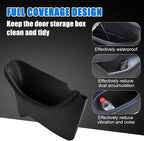 Door Pocket Liners Front & Rear Door for 2025 2026 Tesla Model Y Juniper | car door side organizer tray mat all-inclusive, waterproof TPE material, 4pcs