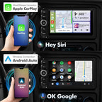 7 Inch IPS 2+64GB Touchscreen Android 14 Car Stereo for Chevrolet Silverado Impala Tahoe GMC Sierra Yukon Hummer with CarPlay & Android Auto Car Radio, Support WiFi 6, Bluetooth 5.4, Backup Camera