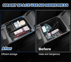 2026 Upgrade Center Console Organizer fit for 2025 2026 Ford Bronco 4 Door Bronco Center Console Storage with Rubber Mats for Ford Bronco 2025+ Storage Accessories|Not for 2 Dooor/Manual/Sport Model