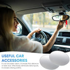 4 Pcs Blind Spot Car Mirror 360 Degree Adjustabe Glass Traffic Safety Rear View Mirror Convex Spot Frameless Adjustable Self Adhesive Angle for Larger Image Exterior Accessories (Round)