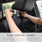 2-Pack Black Kick Mats with Organizer, Backseat Protector Seat Covers for Cars, SUVs, Minivans, and Trucks, Universal Fit Interior Seat Back Protectors