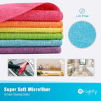 Orighty Microfiber Cleaning Cloth, 150 Pack Microfiber Towels for Cars, Multi-Purpose Shop Towels Cleaning Rags Bulk for Car, Home, Kitchen, 12 x 11 inch