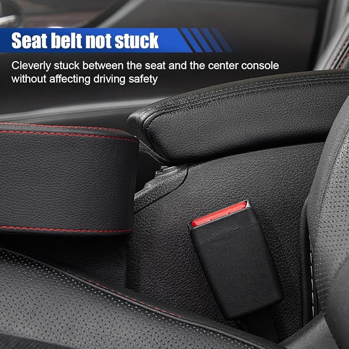 Car Cup Holder, PU Leather Cover Auto Front Seat Organizer, Black | Multifunctional Cup Drink Holder, Gap Filler Coin Bucket Storage Box, Console Side Pocket, Cell Mobile Phone Holder