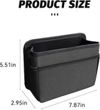 Car Trash Can, Foldable Mini Vehicle Trash Bin Garbage Organizer Holder, Waterproof Hanging Mini Auto Dustbin Accessories Storage Container for Vans, SUVs (black)