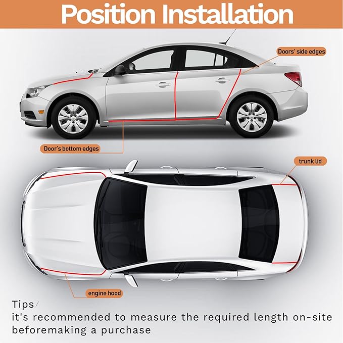 Car Door Edge Guards, 65.6Ft(20m) Car Door Protector Edge Guards Rubber Seal, Doors Edge Trim U Shape Edge Guards for Cars Trucks Suvs (Gray)
