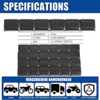 Upgraded Wheel Weights 1/2oz, 0.5oz, Black - 126PCS Adhesive Stick on Wheel Weights, 63oz/Box, Perfect for Cars/Trucks/SUVs/Motorcycles