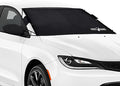 Vortex | Full-Coverage Car Windshield Cover for Ice and Snow, Standard Size (Black) - Wiper Blade + Side Mirror Coverage - Fit-Fast Straps, Security Panels + Storage Pouch - 59 x 41 Inches