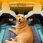 Large Dog Car Seat Cover with Dog Bed Mat for Back Seat Half - Single Seat Travel Hammock Extender, Waterproof Hard Bottom for Medium & Large Dogs, Car SUV Truck Vehicle