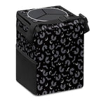Car Trash Can with Lid Black Gray Bats Collapsible Reusable Leak-Proof Auto Garage Bag,Hanging Vehicle Car Accessories Interior Car Organizer