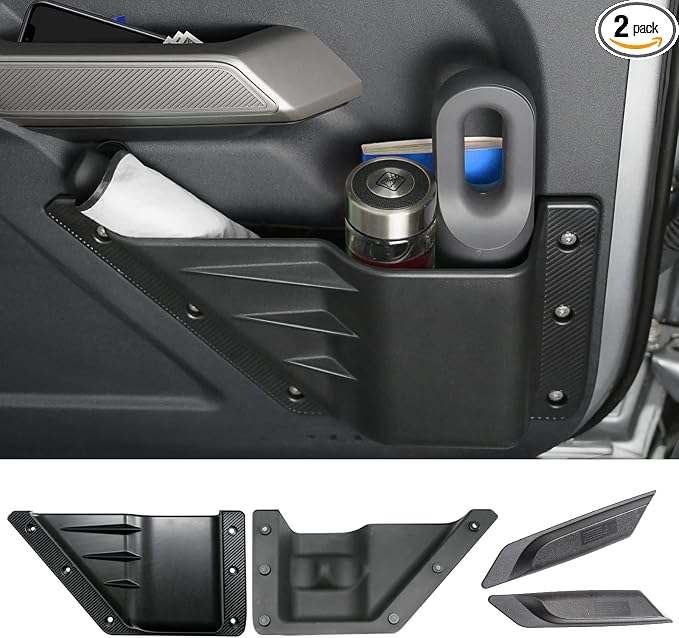 Front Door Pocket and Inner Door Handle Storage Organizer for Ford Bronco Accessories 2/4-Door 2026 2021-2025