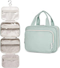 Hanging Toiletry Bag for Women Travel Makeup Bag Organizer Toiletries Bag for Travel Size Essentials Accessories Cosmetics (Mint Green (Medium))