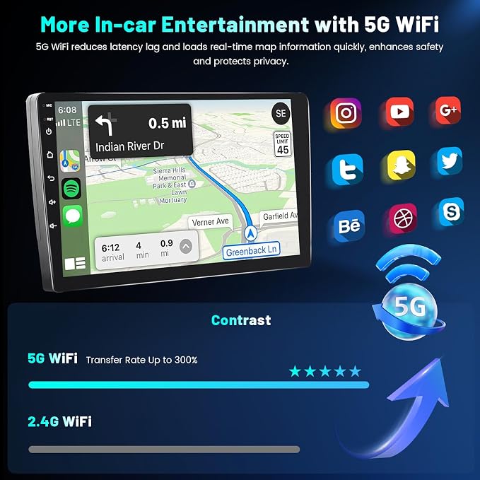 4+64G Android 15 Car Stereo for Chevy Aveo LS Sedan 2005 2006 2007 2008,9‘’ IPS 1280 * 720 Touch Screen Radio Wireless Carplay Android Auto DSP 5G WiFi Bluetooth GPS FM RDS AHD Backup Camera