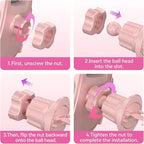 Car Vent Phone Holders with Metal Hook Clip [Bling Pink for Women & Thick Case Friendly]，Vent Phone Mount for Your Car Accessories with iPhone 17-12 Pro Max Plus Air Samsung