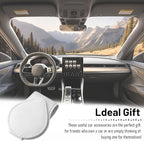 Car Visor Sunglasses Holder, Magnetic Vehicle Sun Visor Eyeglasses Hanger Ticket Card Holder Clip, Auto Interior Sunvisor Glasses Mounter Organizer, Universal for Vehicles (Grey)