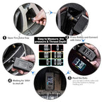 CZC AUTO Digital Tire Pressure Gauge Reader Checker 2 in 1 Accurate Digital PSI Tire Gauge with Tread Depth Gauge Backlit LCD for Car Truck Bicycle Motorcycle, Non-Slip Grip, 0-100 PSI