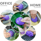 2Pack Cleaning Gel for Car Putty Car Vent Cleaner Cleaning Putty Gel Auto Tools Car Interior Cleaner Dust Mud for Cars and Keyboard Cleaner Slime Purple (320g/11.2oz)
